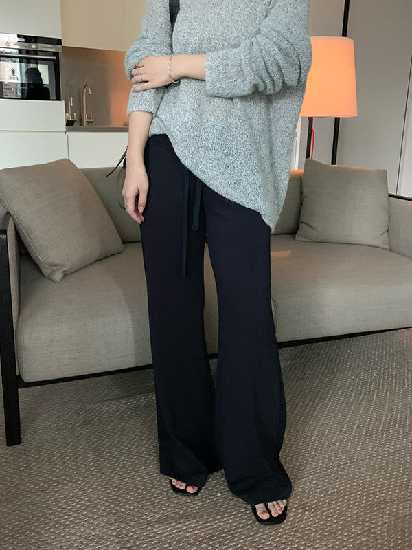 Drawstring Flared Pants R31107