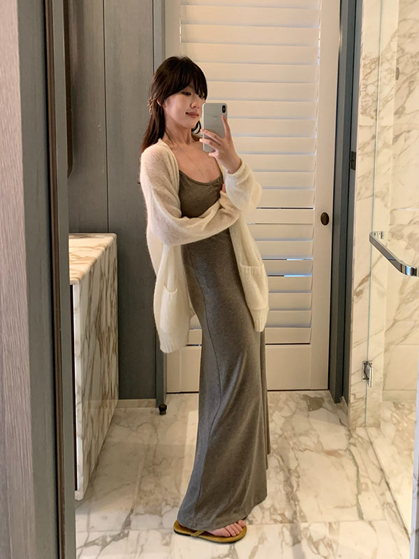 Mohair V-neck Cardigan R31141