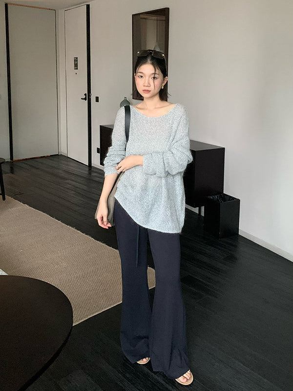 Drawstring Flared Pants R31107