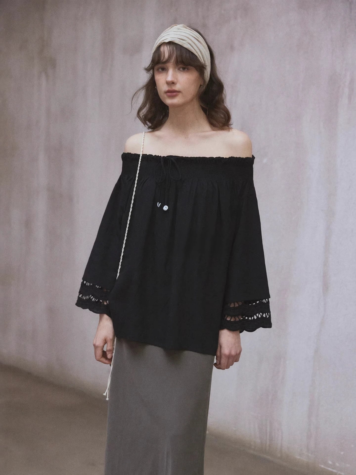 Off Shoulder Shirt R31044