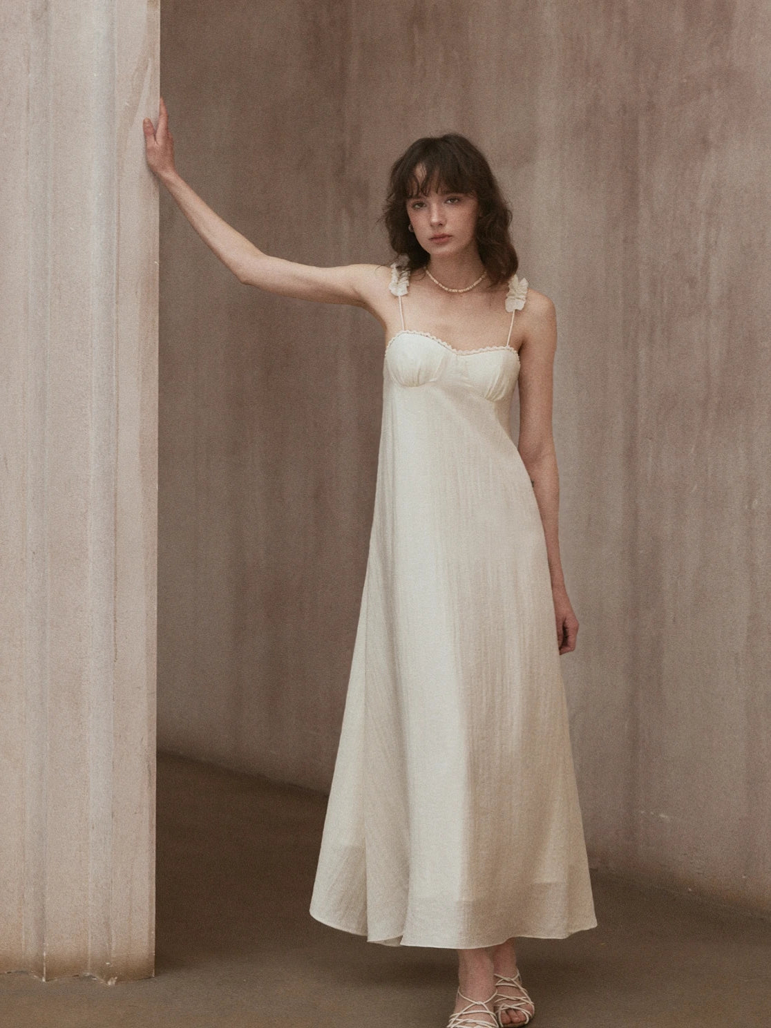 French Long Slip Dress R31004