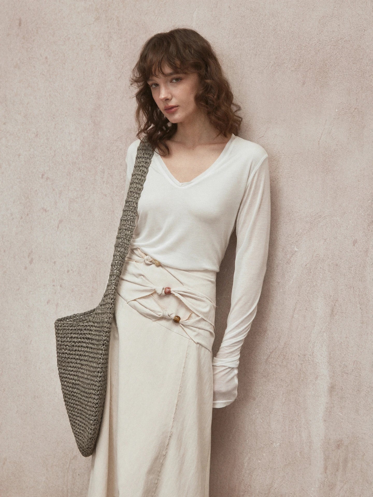 V-neck Long Sleeve Top R31002