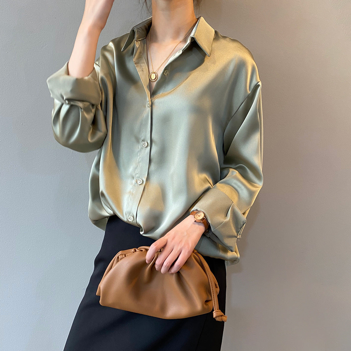 Long Sleeve Lapel Shirt RH012943
