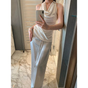 Draped Neck Tencel Tank Top R31139