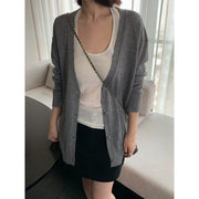 Relaxed V-Neck Knit Cardigan R31177