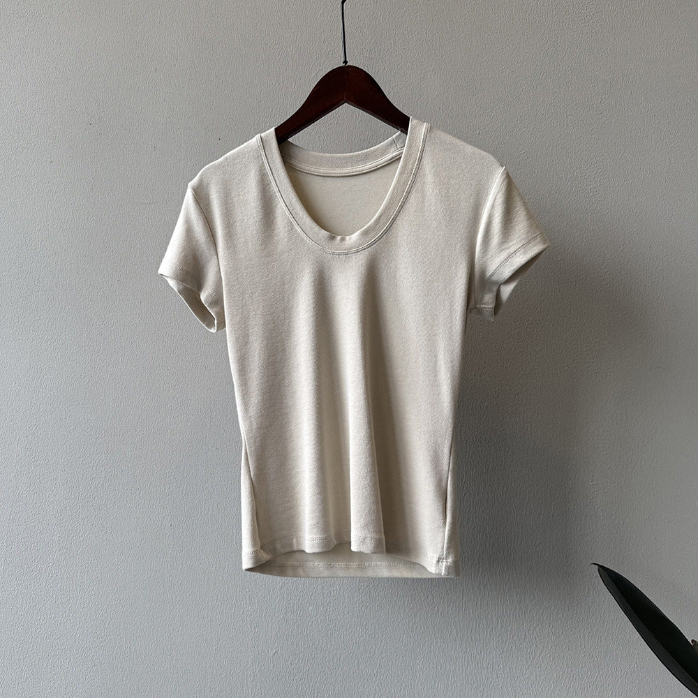 U-neck Short-sleeved T-shirt RH012986