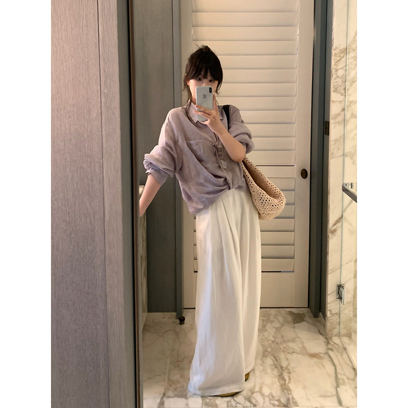 100% Ramie Sun Protection Shirt R31124