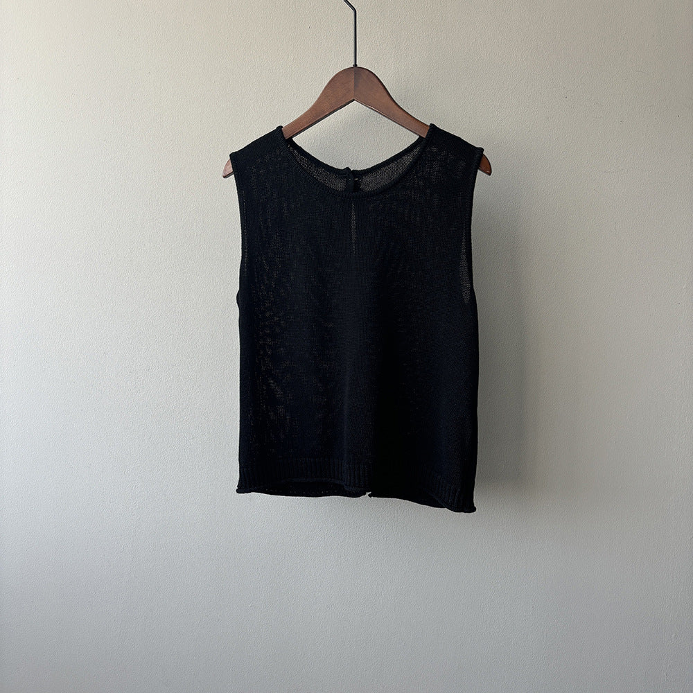 Linen Knitted Vest RH012939