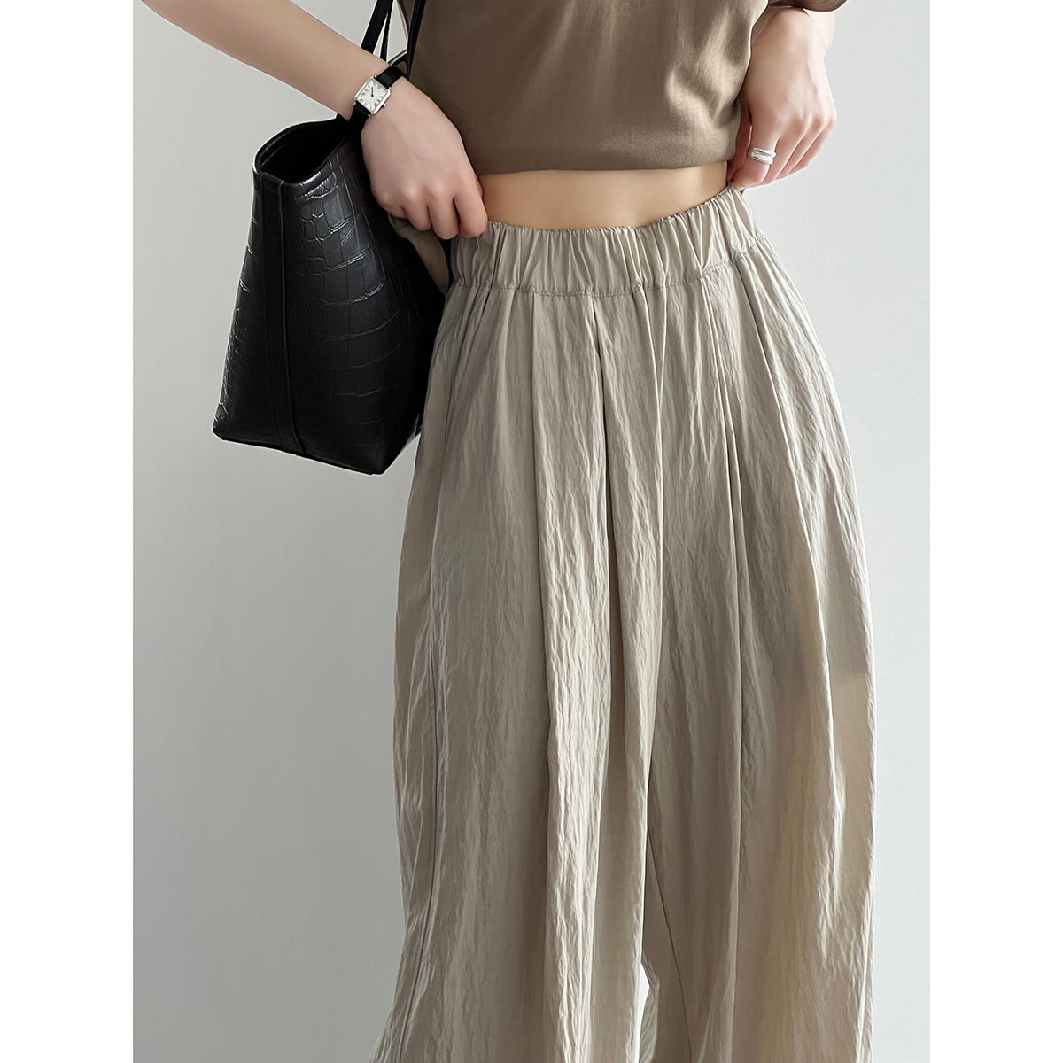 Thin Pleated Slacks Women RH012967