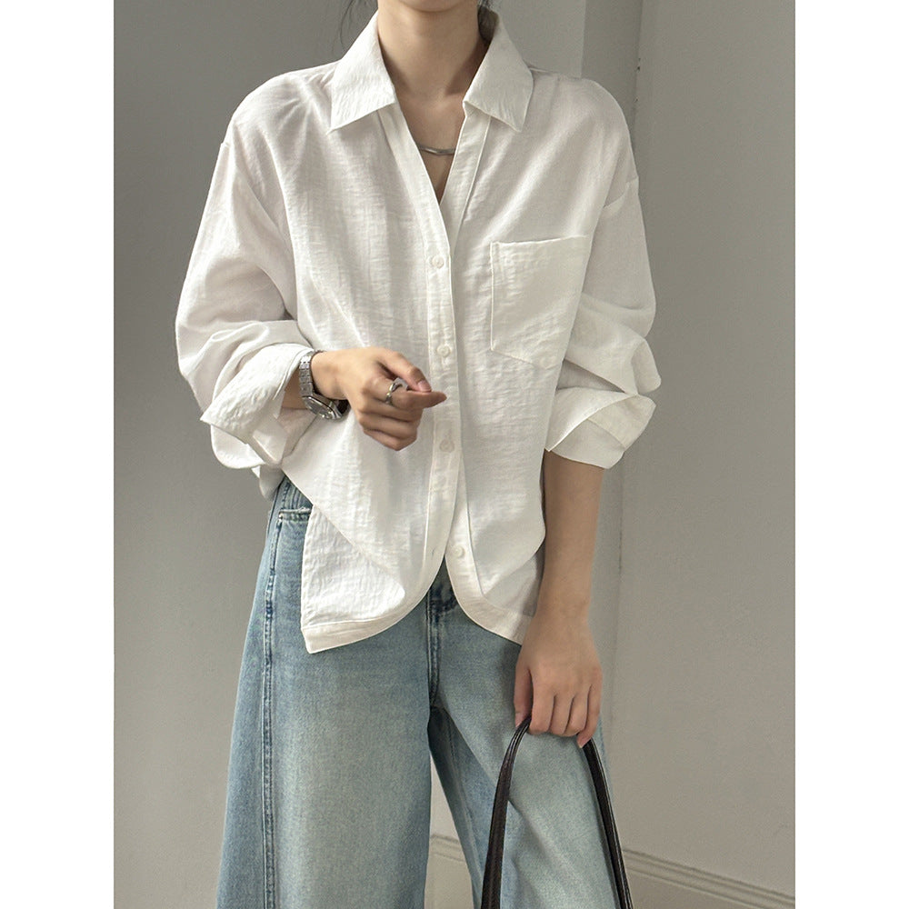 Simple Long-sleeved Loose Top RH012981