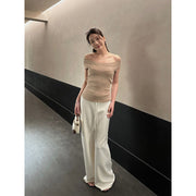 Off-shoulder Knit Top R31112