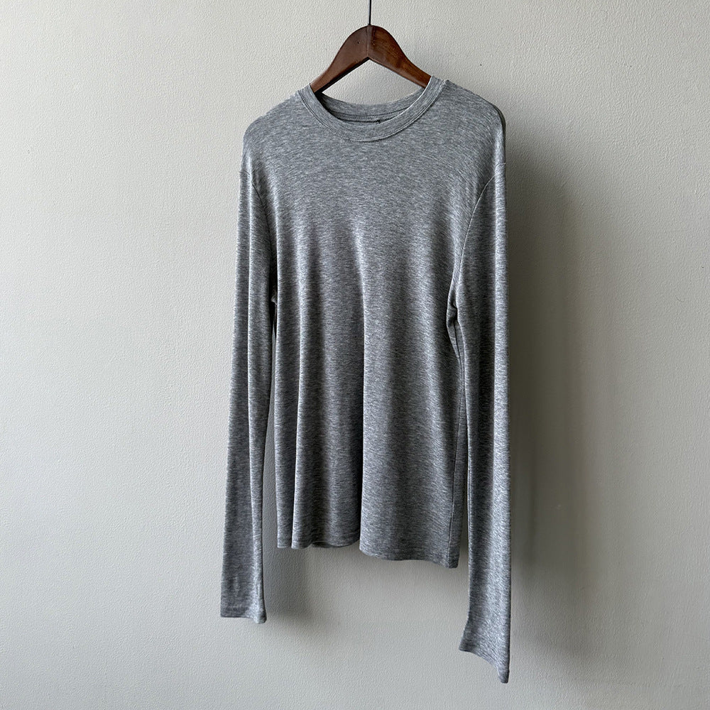 Tencel Wool Long-sleeved T-shirt RH013018