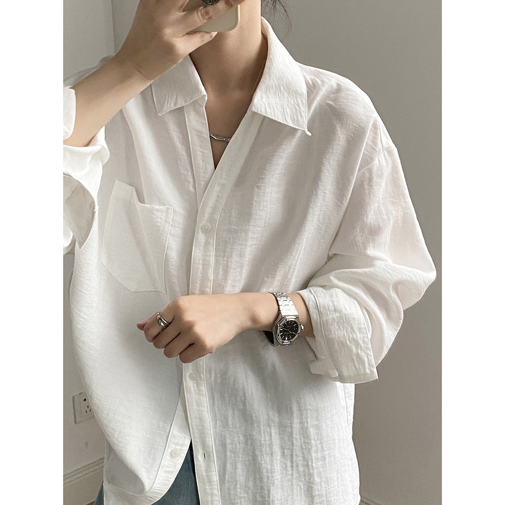 Simple Long-sleeved Loose Top RH012981