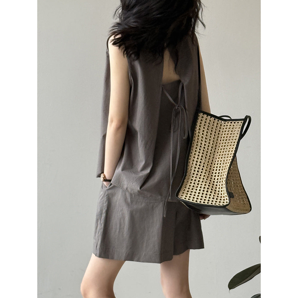 Halter Sleeveless Suit RH012978