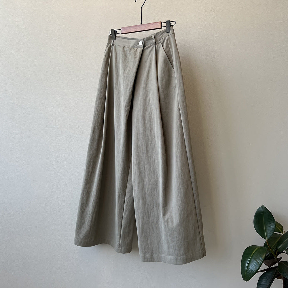 Casual High Waist Straight Trousers RH012992