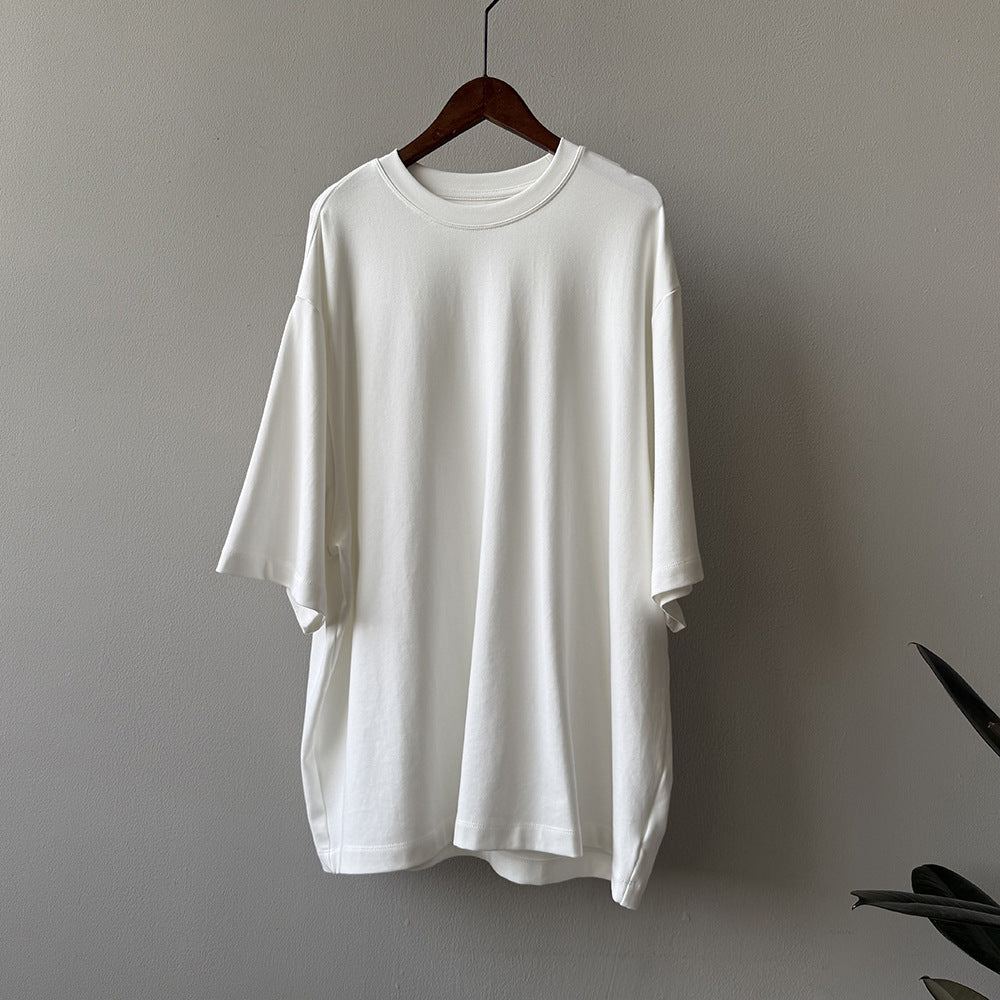 Mid-long Crew Neck Short-sleeved T-shirt RH012945