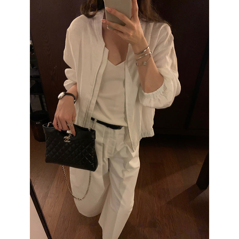 Linen Zip-Up Jacket R31143