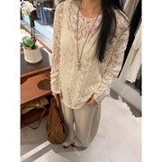 Loose Hollow Knit Cardigan R31184