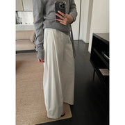 Side Pleat Design High-Waisted Slimming Jeans R31126