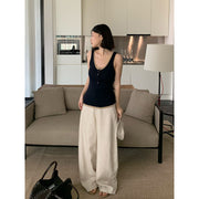 Color Block Fake Two-Piece Knit Vest R31176