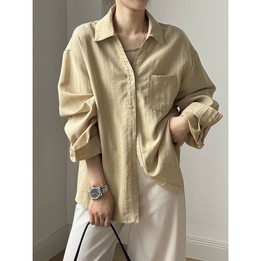 Simple Long-sleeved Loose Top RH012981