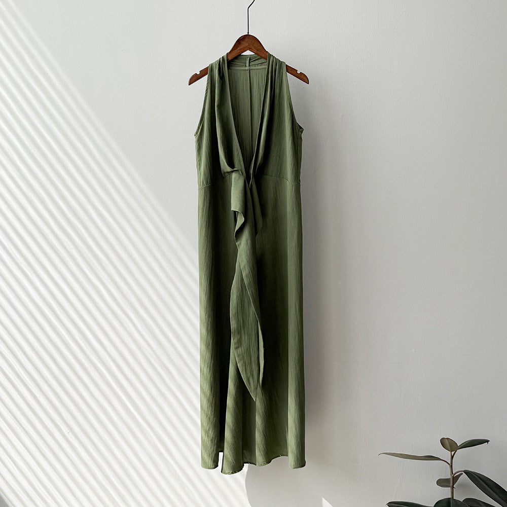 V-neck Tie Style Dress RH013011