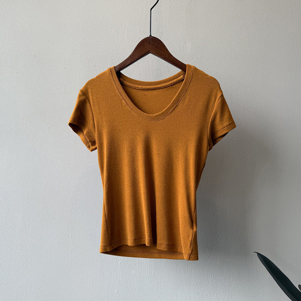U-neck Short-sleeved T-shirt RH012986