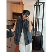 Workwear Pocket Suede Vest R31167