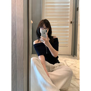 Off-Shoulder Wool Knit Top R31154