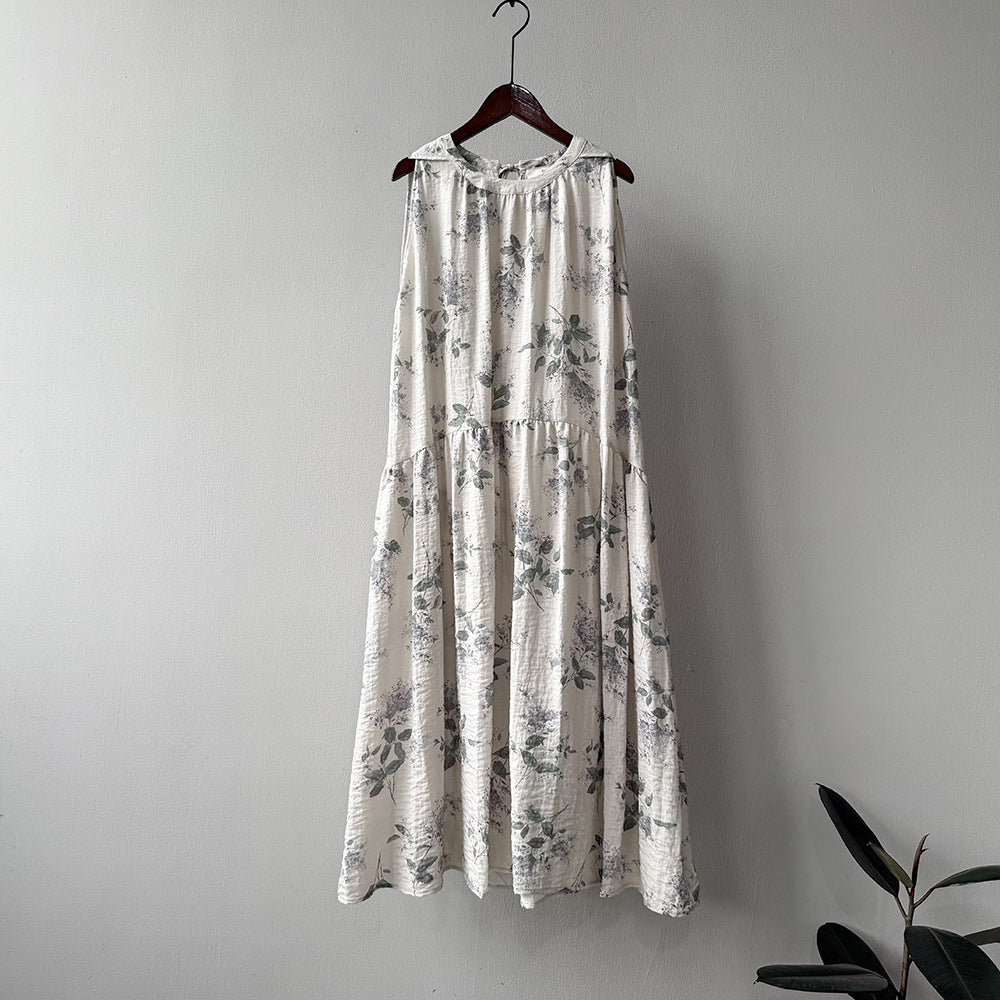 Crew Neck Floral Dress RH013016