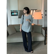 Drawstring Flared Pants R31107