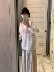 Hollow Crochet Knit Top R31152