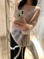 Hollow Crochet Knit Top R31152