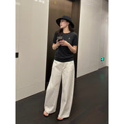 Embroidered Round Neck Knit Top R31170