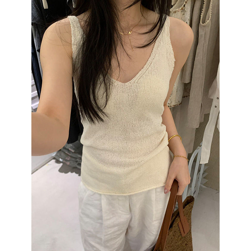 V-neck Knit Vest R31117