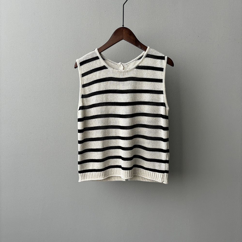 Linen Knitted Vest RH012939