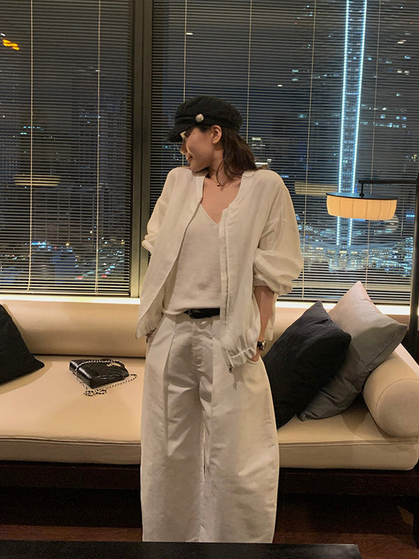 Linen Zip-Up Jacket R31143