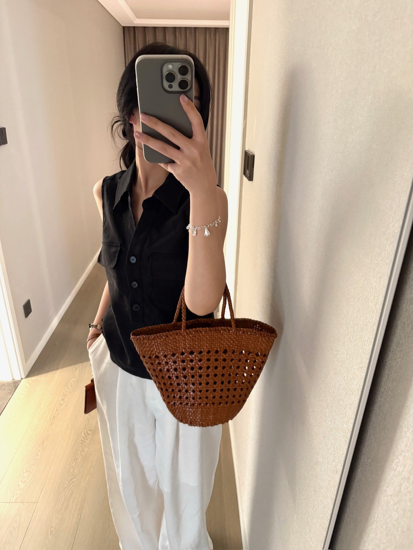 Linen Sleeveless Shirt R31108