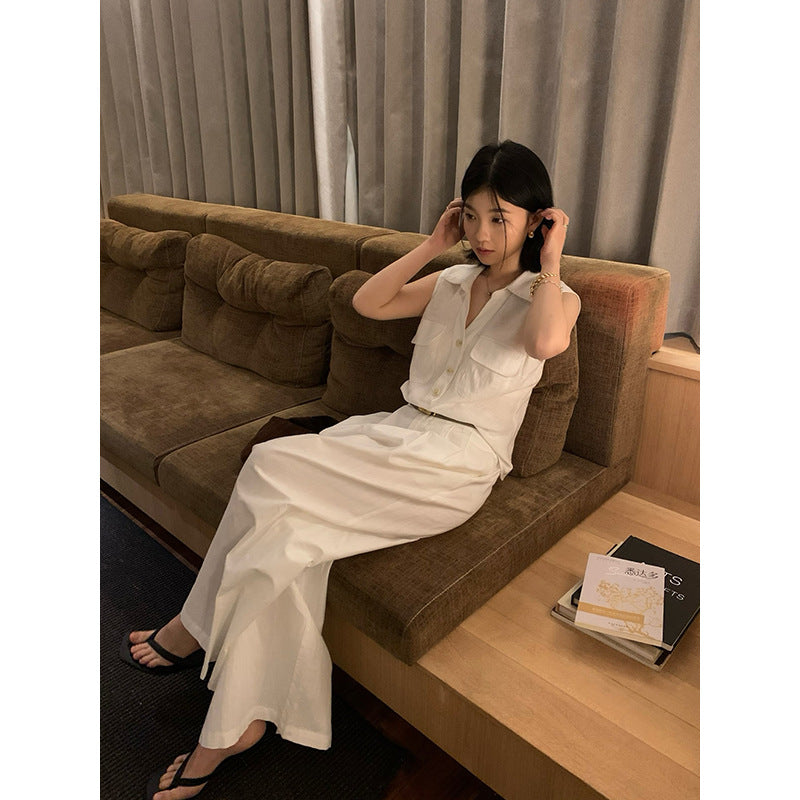 Linen Sleeveless Shirt R31108