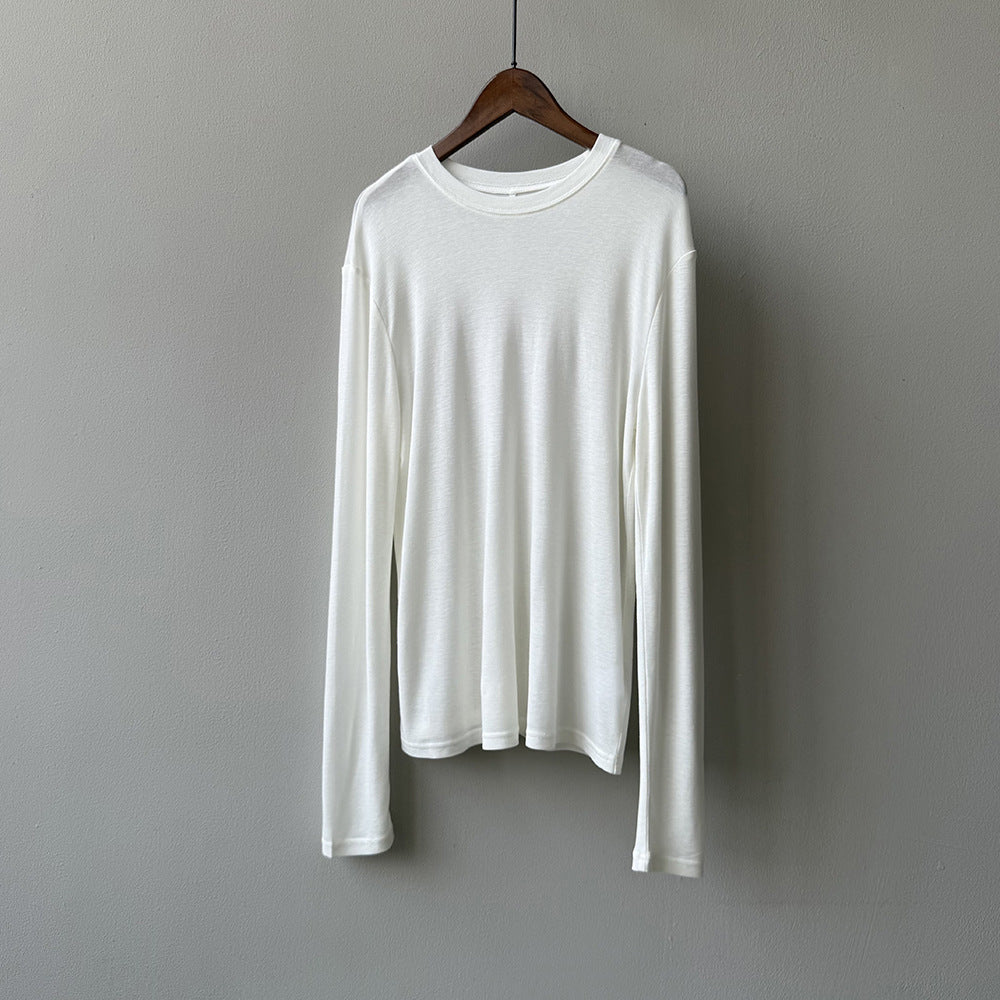 Tencel Wool Long-sleeved T-shirt RH013018