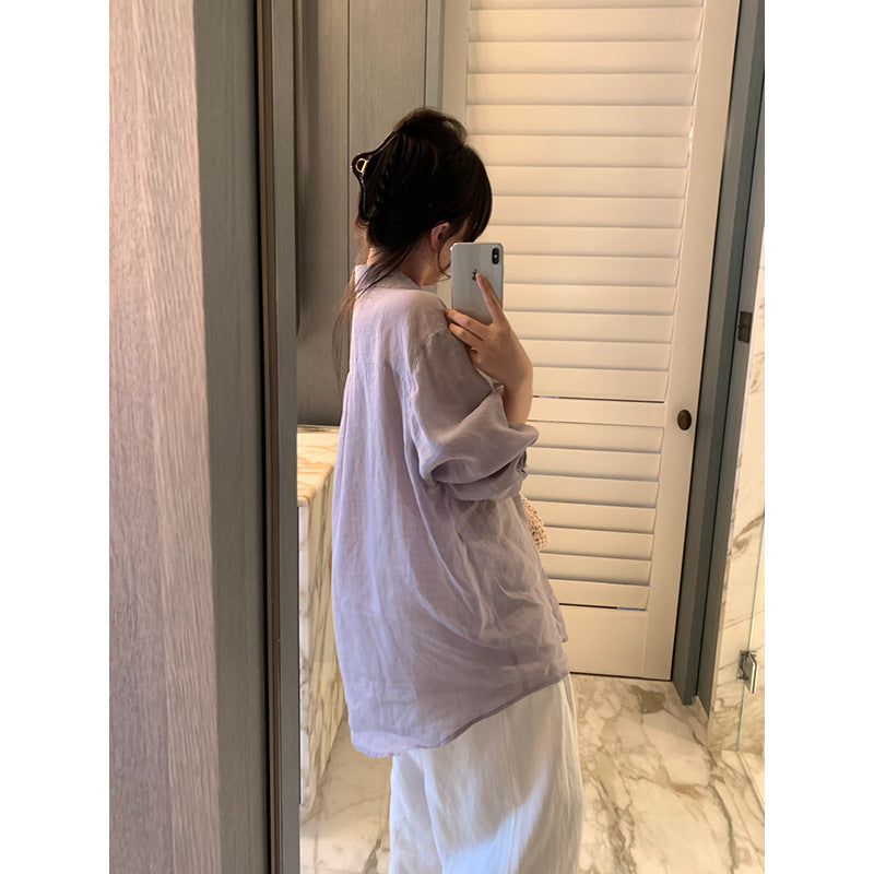 100% Ramie Sun Protection Shirt R31124