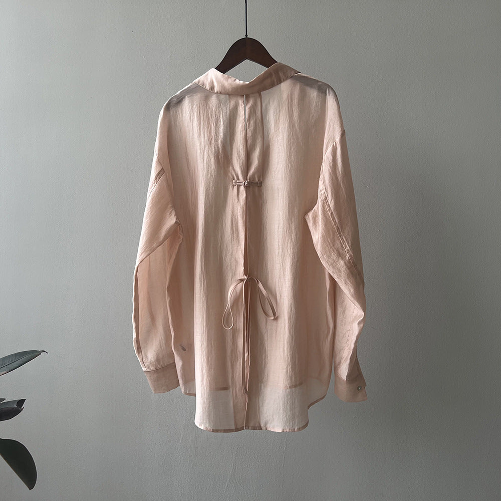 Back Split Shirt Top RH012960