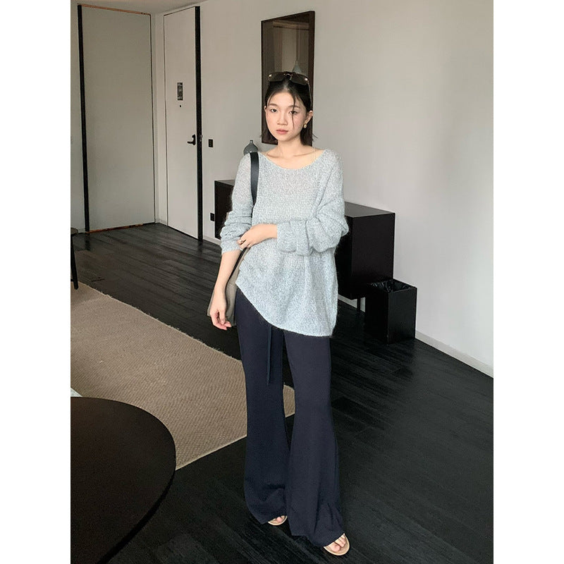 Drawstring Flared Pants R31107