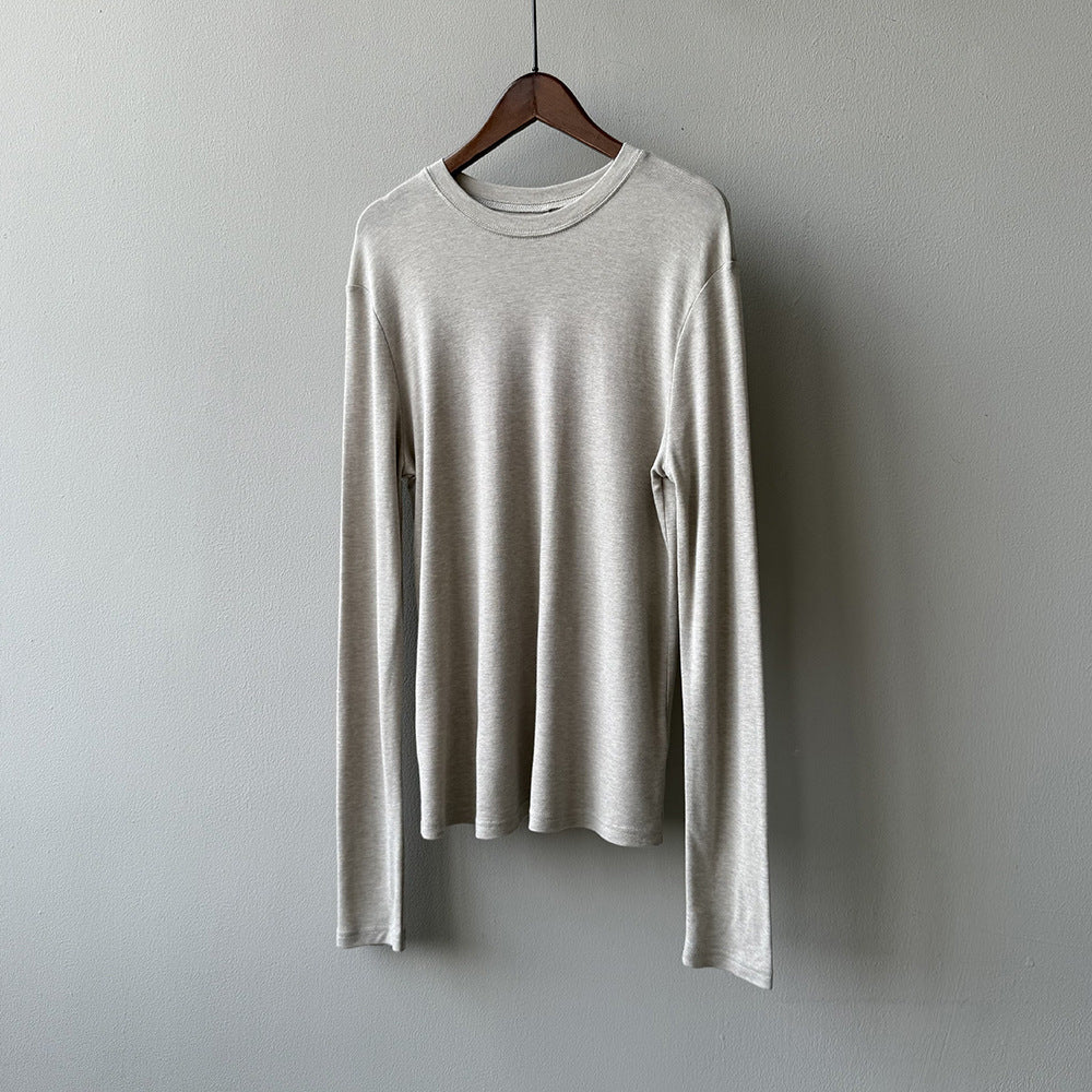 Tencel Wool Long-sleeved T-shirt RH013018