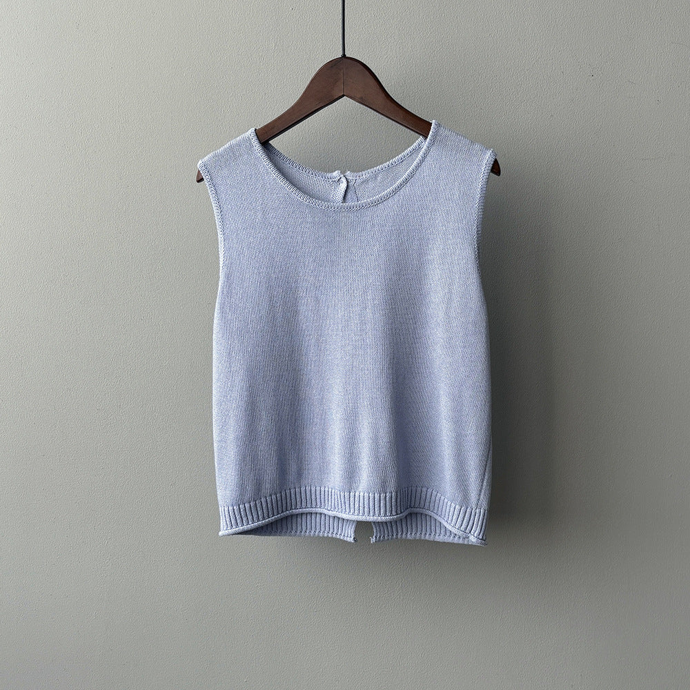 Linen Knitted Vest RH012939