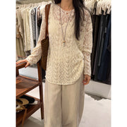 Loose Hollow Knit Cardigan R31184