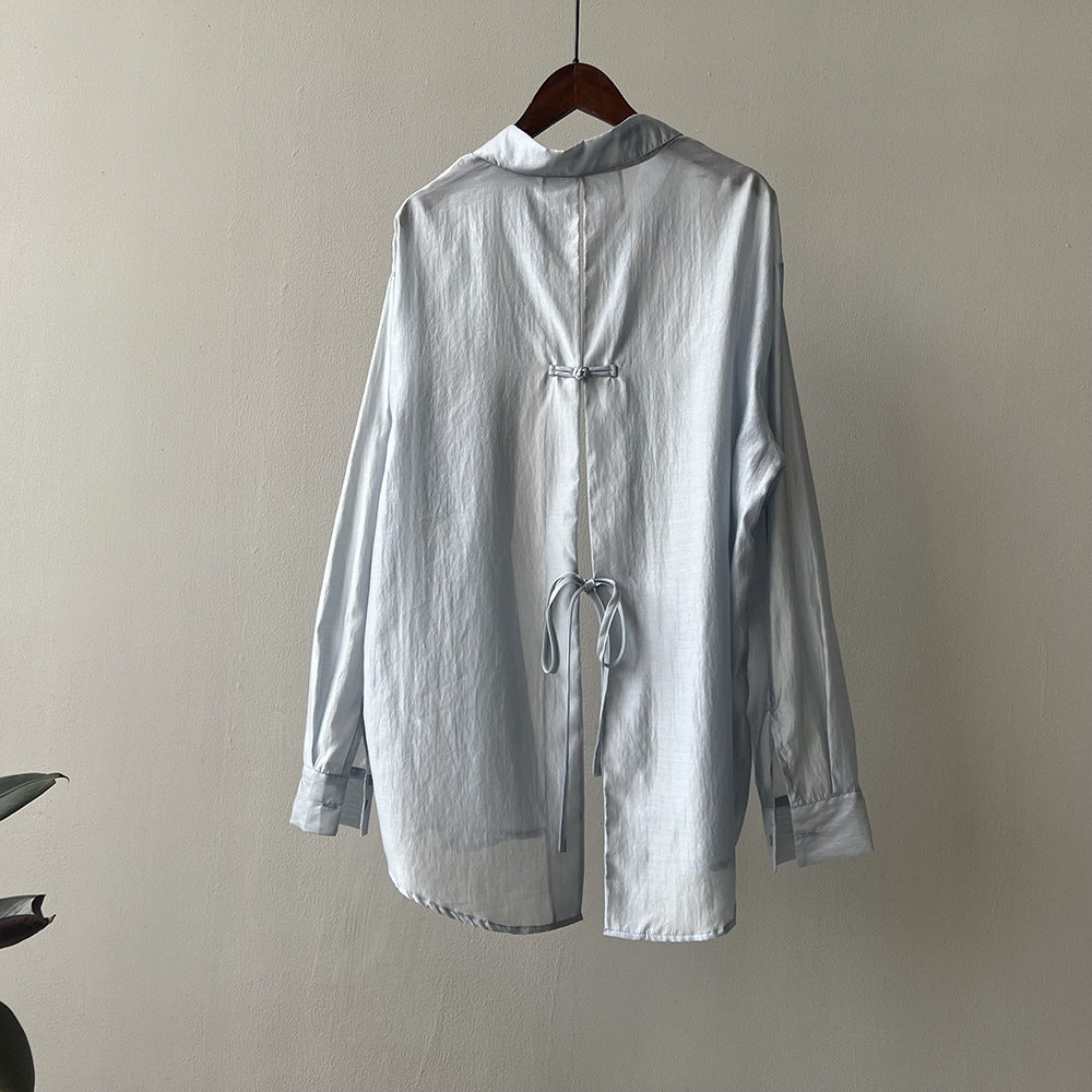 Back Split Shirt Top RH012960