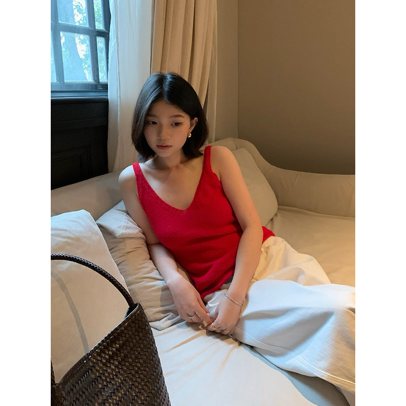 V-neck Knit Vest R31117
