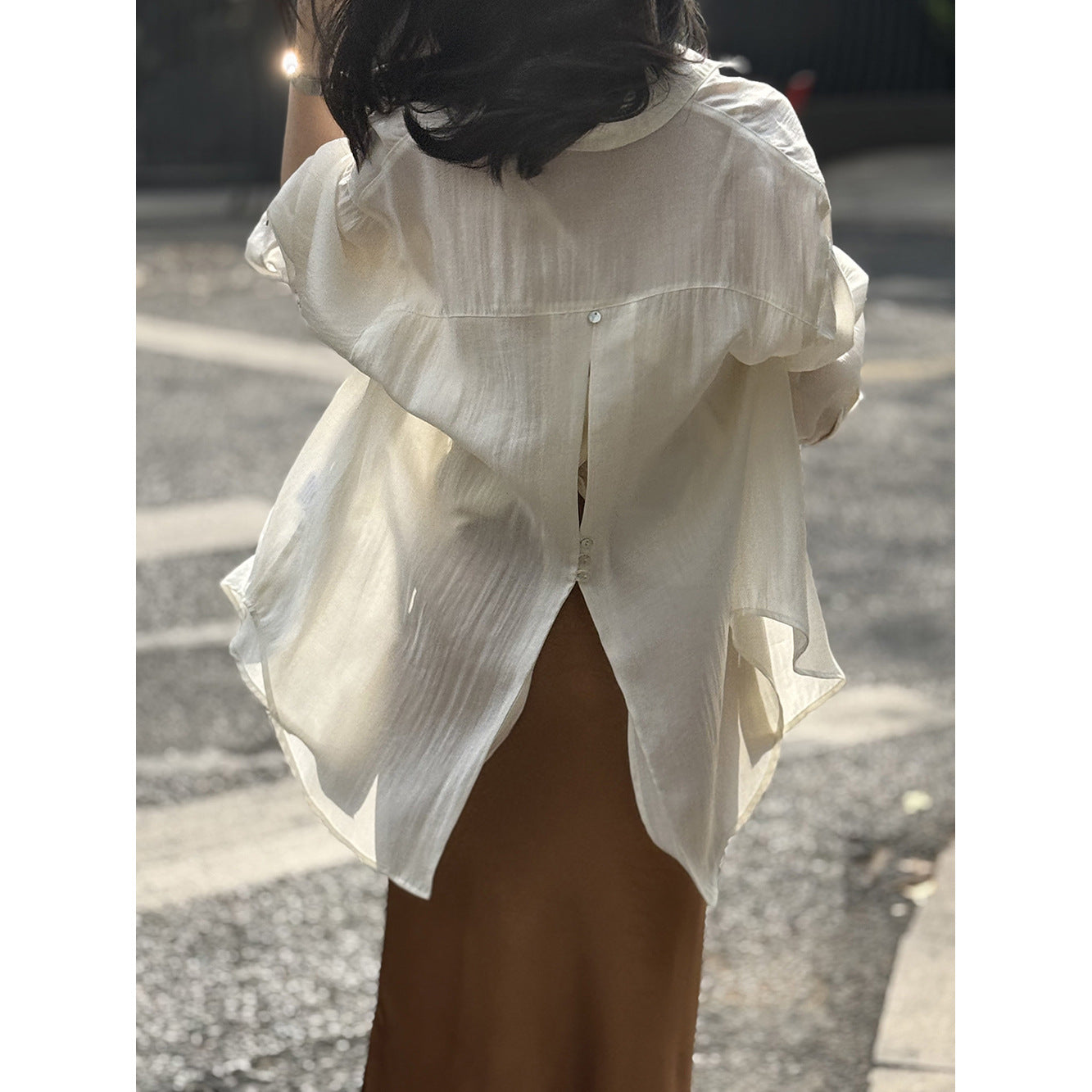 French Back Split Shirt RH012955