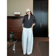 Vintage Wash Oversized Wide-Leg Jeans R31125